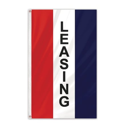 Global Flags Unlimited Leasing Message Flag 3'x5' Vertical Flag 204623